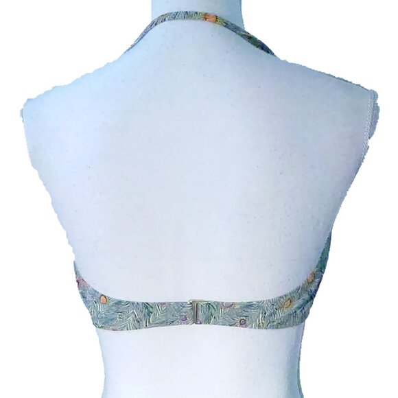 Liberty of London x J. Crew Peacock Feather Print Two Piece Bikini - Picture 4 of 13